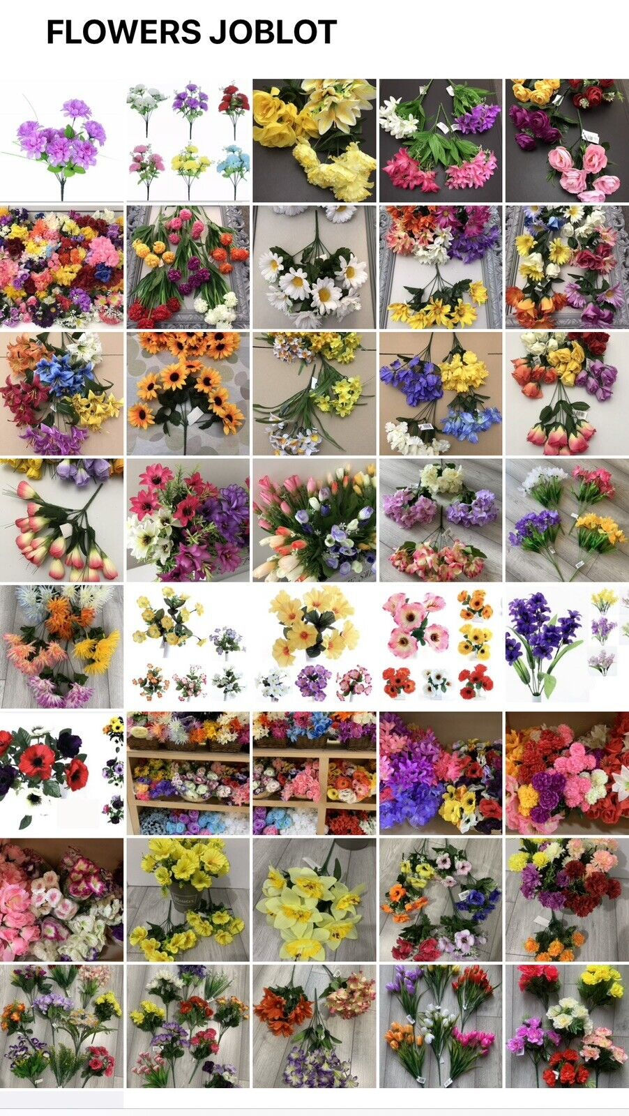 Thumbnail: BOX OF 50 Flower Bunches Random Mix