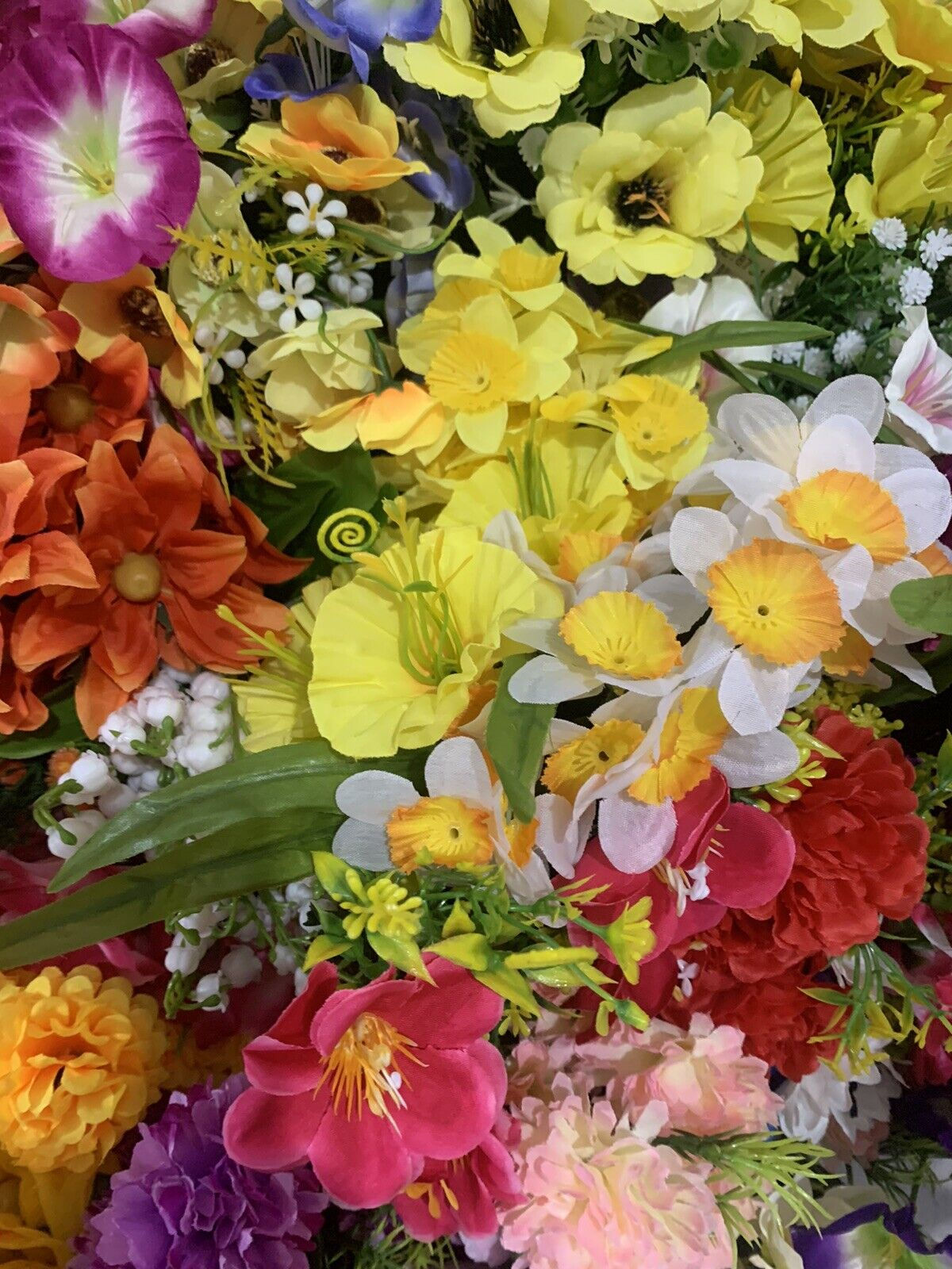 50x Small Medium Spring Flower Heads