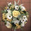 Thumbnail: 1 x Yellow & White Random Flower Mix Grave Pot
