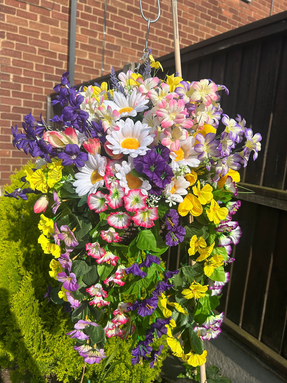 Thumbnail: Spring Flowers Garden Hanging Basket Trailing 