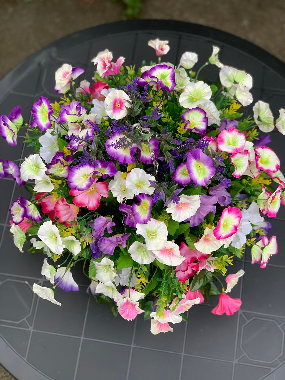 Thumbnail: Petunias Large Garden Flower Basket 