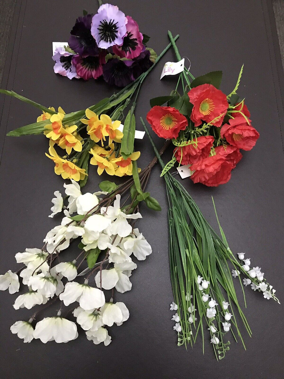 Thumbnail: 10 Artificial Spring Flower Bunches