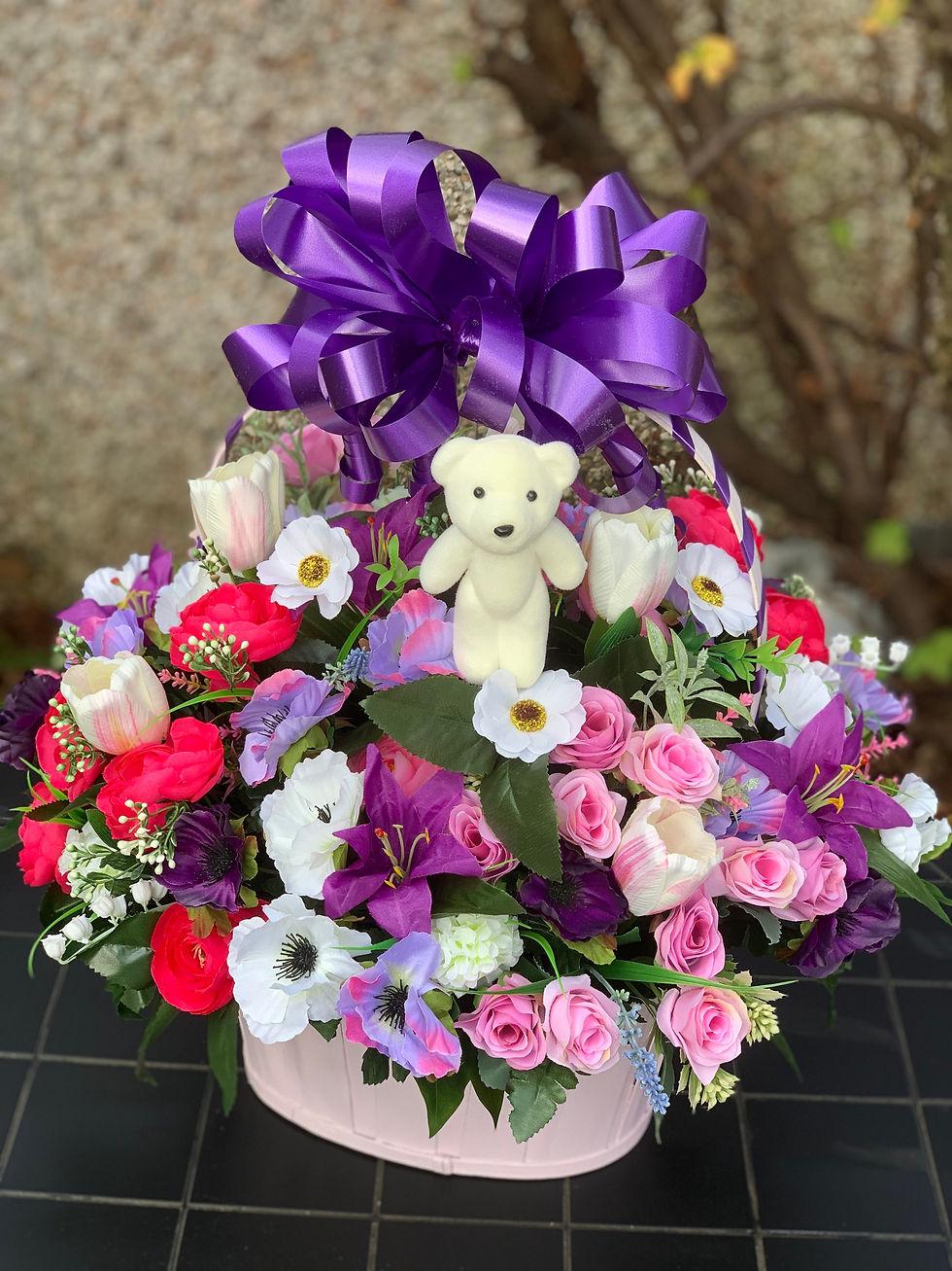 Thumbnail: Large Gift Basket with or without a teddy bear