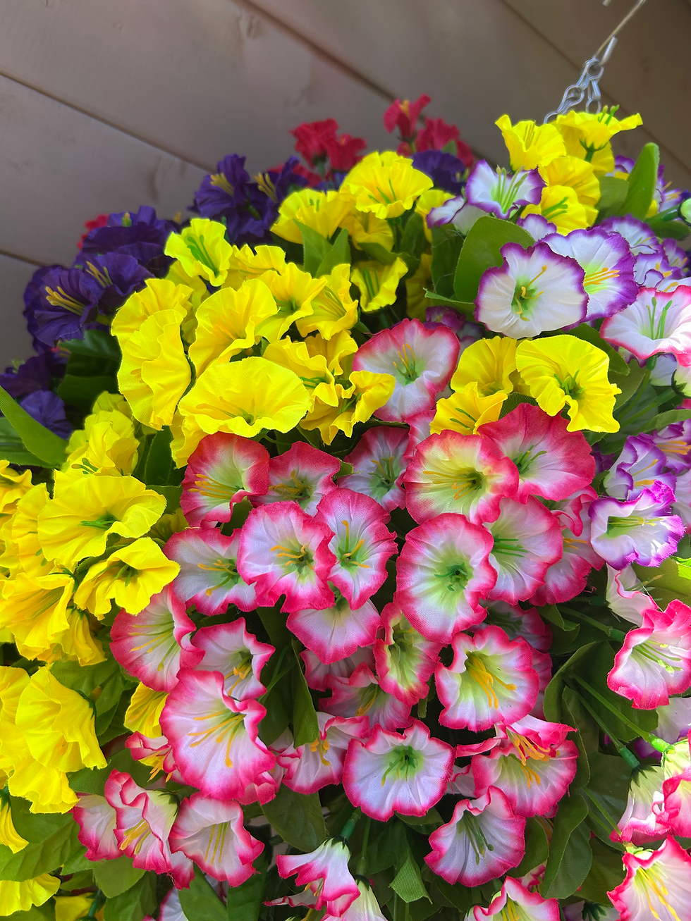 Thumbnail: XXL Colourful Flower Bomb Garden Hanging Basket 