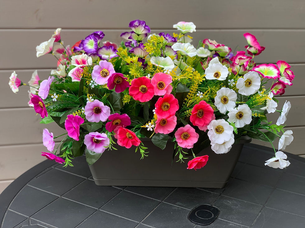 Thumbnail: Large Planter Arrangement Petunias & Anemones 60cm