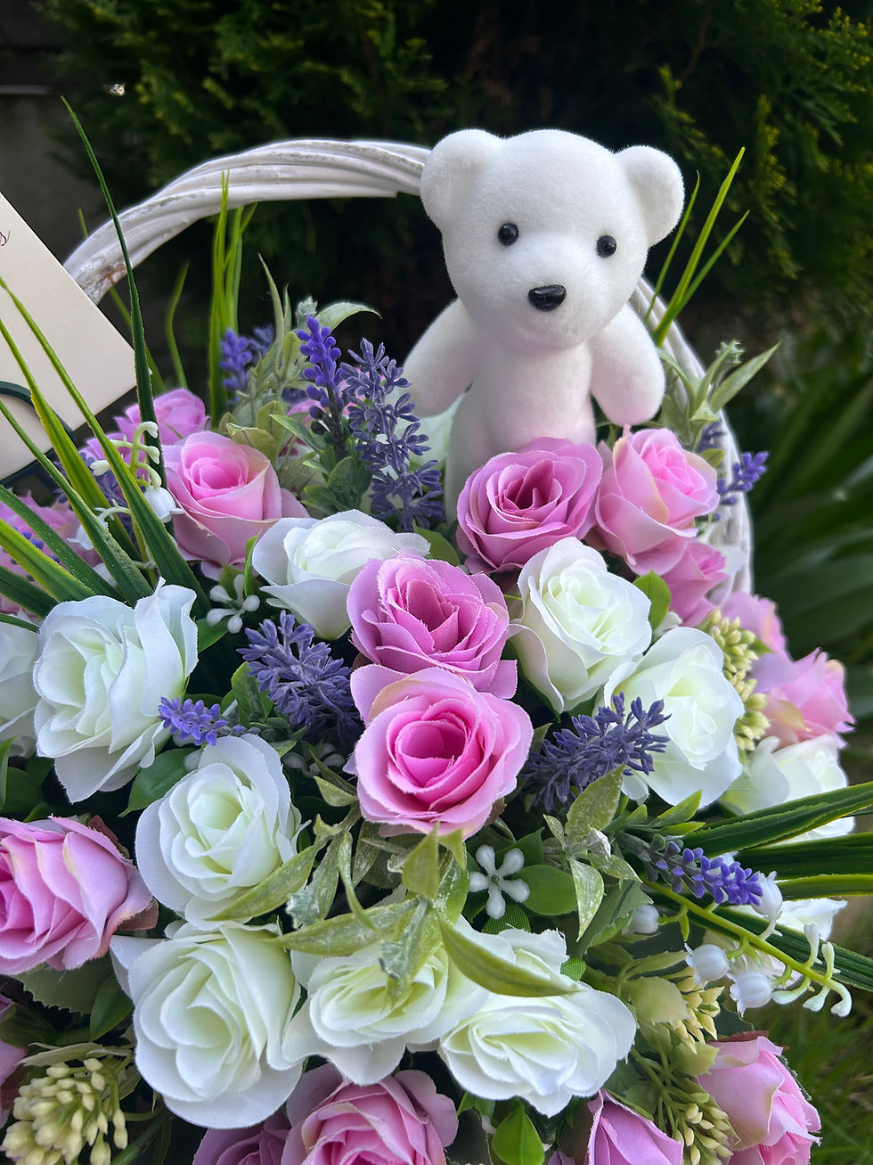 Thumbnail: Artificial gift basket arrangement 