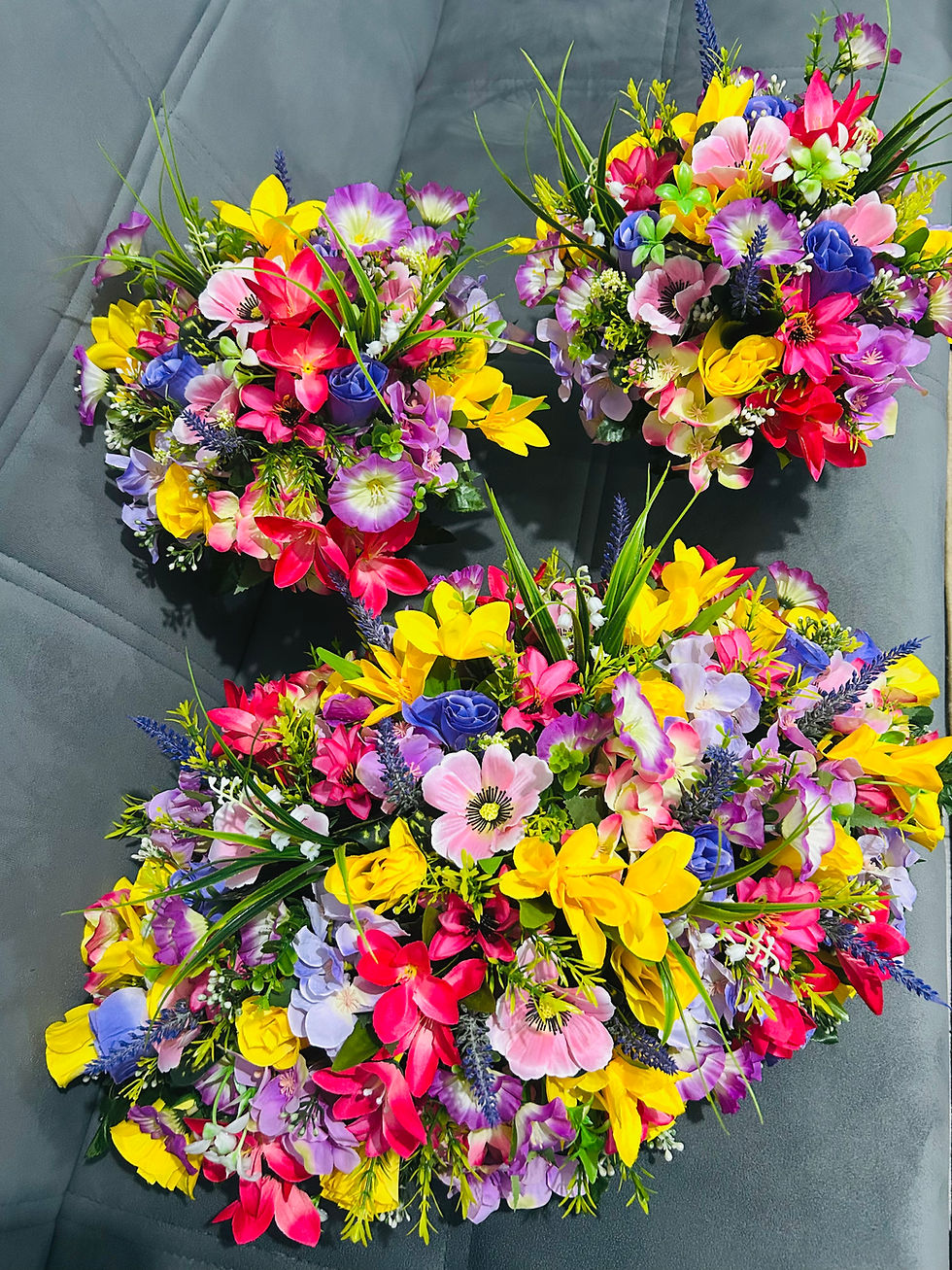 Thumbnail: SET OF 3 Any Colour Flower Posies & Arrangement