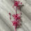 Thumbnail: 55cm Beaded Spray With Flowers Pink