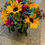 Thumbnail: Rainbow Roses & Sunflowers Crem Pot
