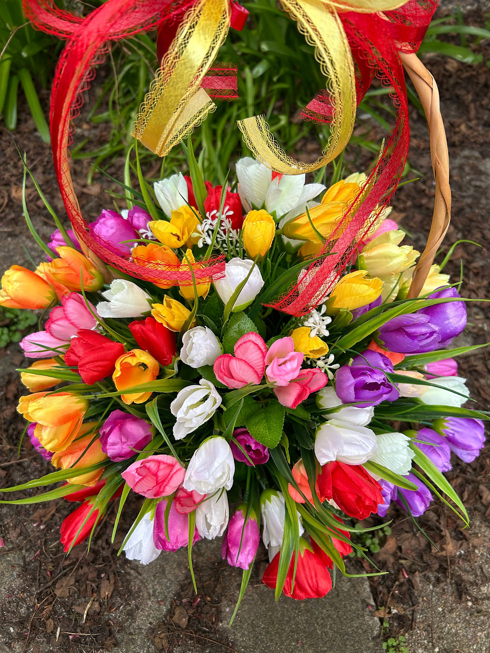 Thumbnail: Tulips & Crocuses Large Gift basket