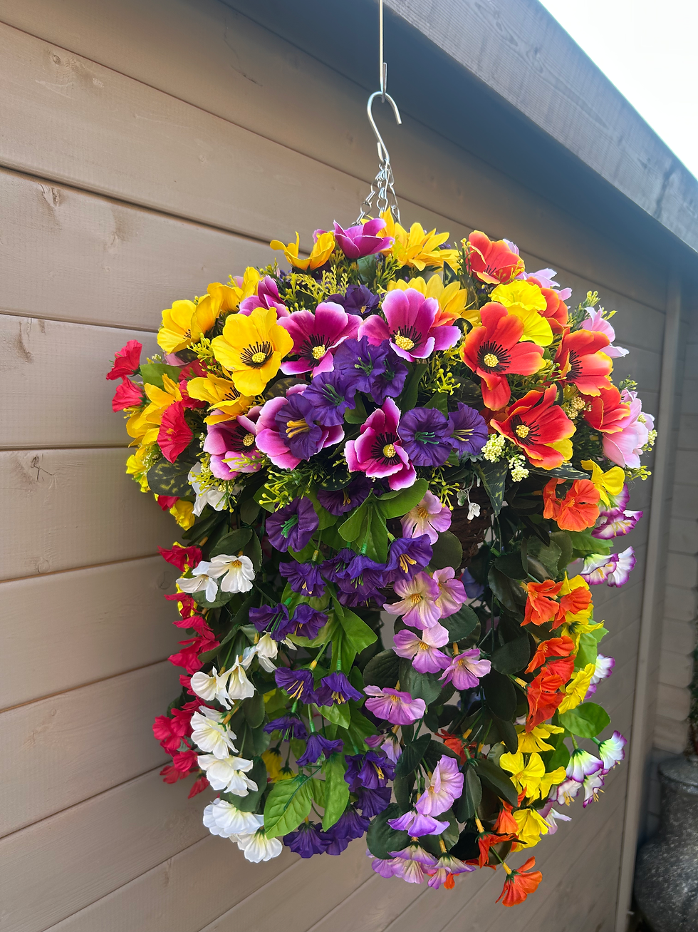 Thumbnail: Multicoloured Garden Hanging Basket 