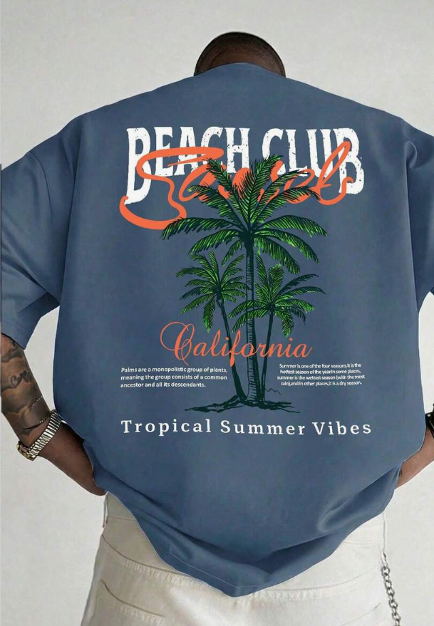 Men's Fashionable Printed Loose Short Sleeve T-Shirt