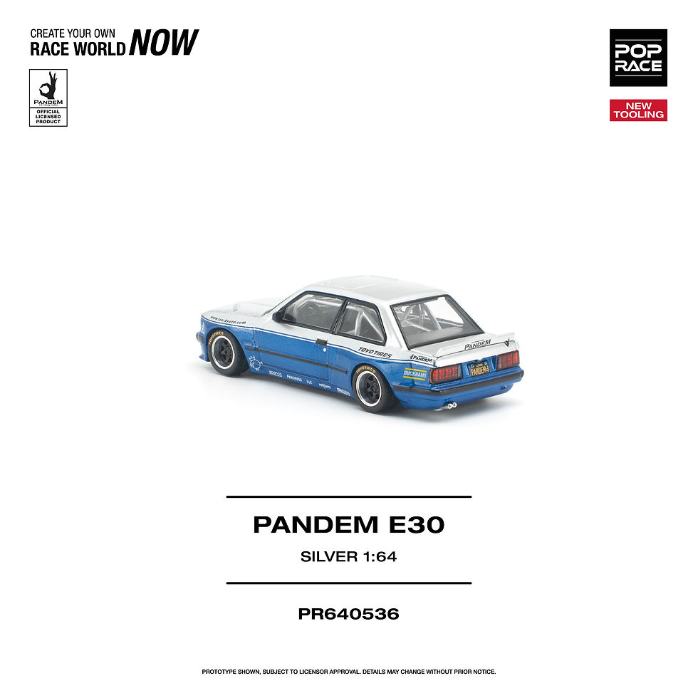 Thumbnail: Pop Race 1:64 Pandem BMW E30 Silver