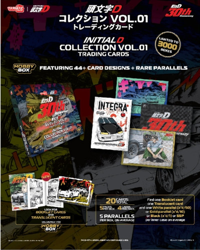 Tarmac Cards Initial D Collection Vol. 01 Trading Cards Hobby Box