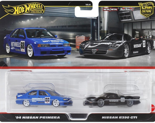 Hot wheels 1:64 Car Culture 2 Pack Nissan R390 GT1/'94 Nissan