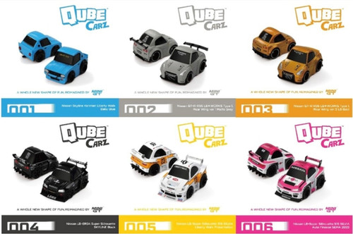 Minigt QUBE CARZ 6台セット Mini GT 1:64 Qube Carz Series 1 LB☆WORKS Liberty Walk Set of 6