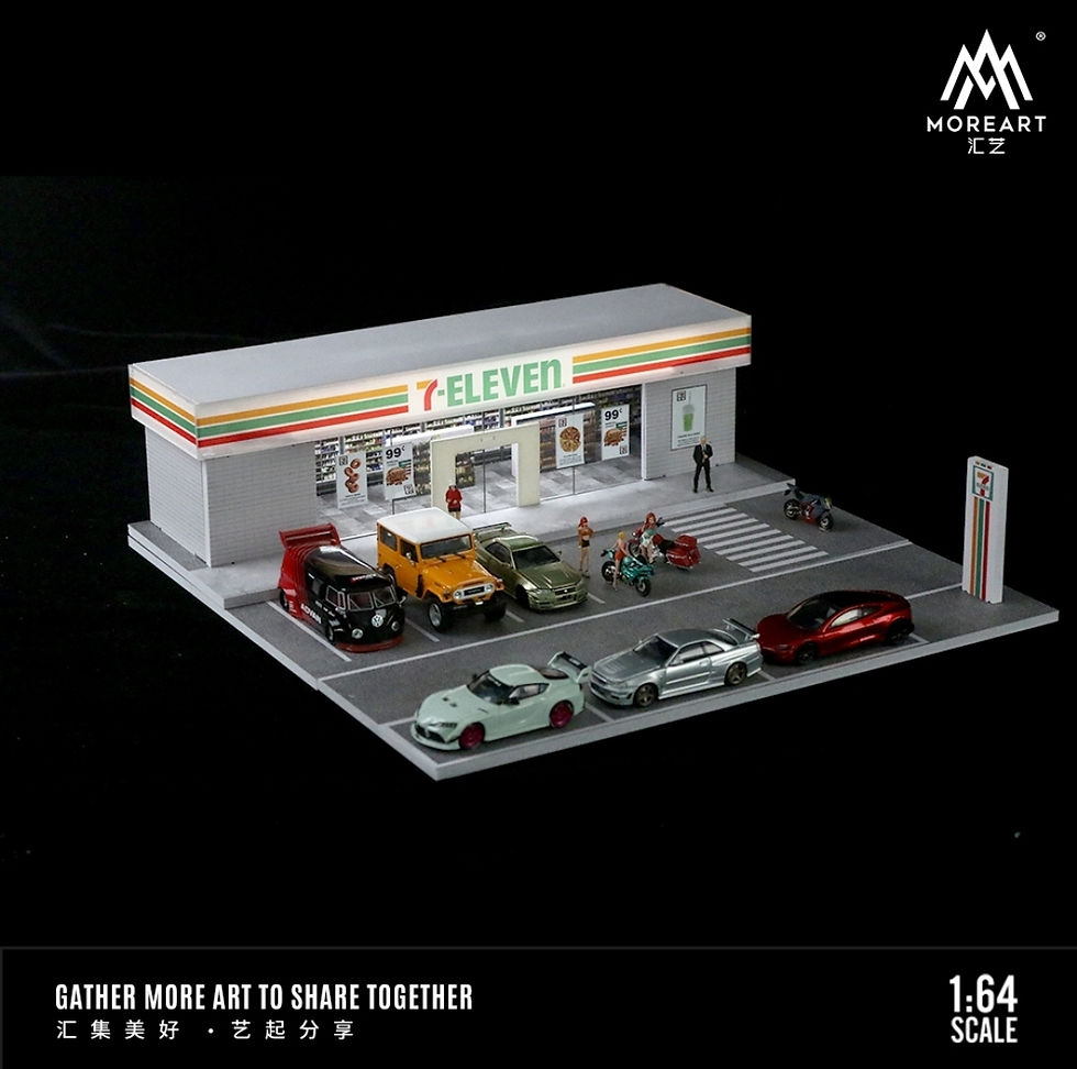Thumbnail: More Art 1:64 Diorama 7-Eleven Scene Model with Lighting