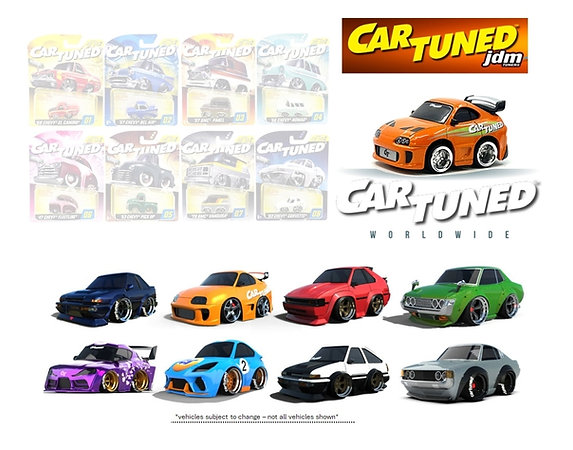 CarTuned 1:64 Series 1 Toyota JDM Tuners Assortment Set of 8 Cars
