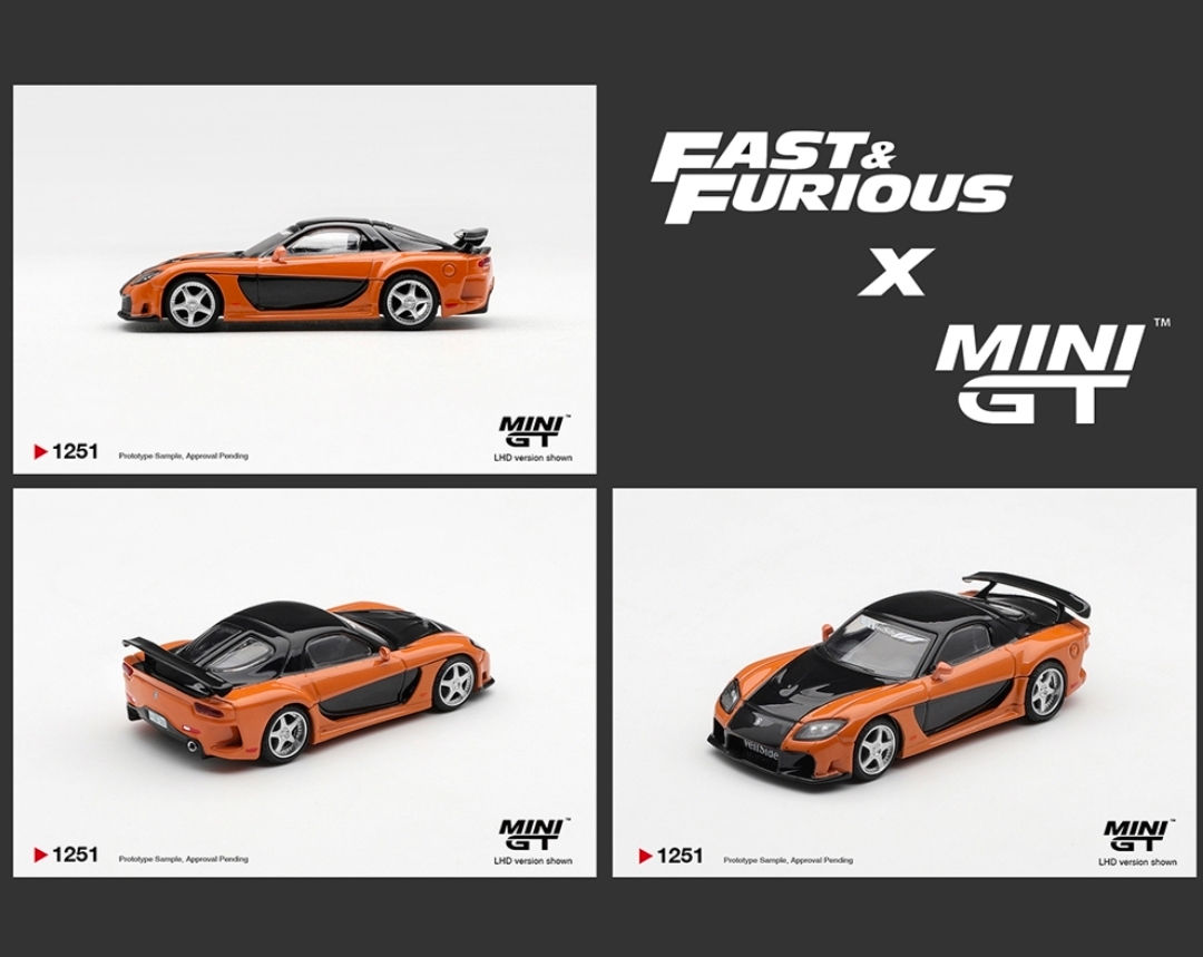 Mini GT 1:64 Mazda RX-7 VeilSide Fortune “The Fast and the Furious Tokyo Drift”