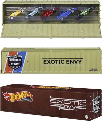 Hot Wheels 1:64 Car Culture 2022 Exotic Envy Container Bundle Set