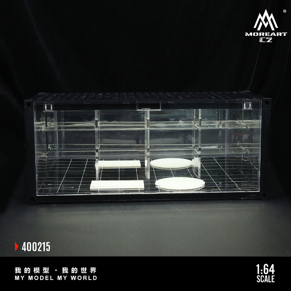 Thumbnail: More Art 1:64 Scale Diorama Container Mirror Parking Scene with USB LED Lighting