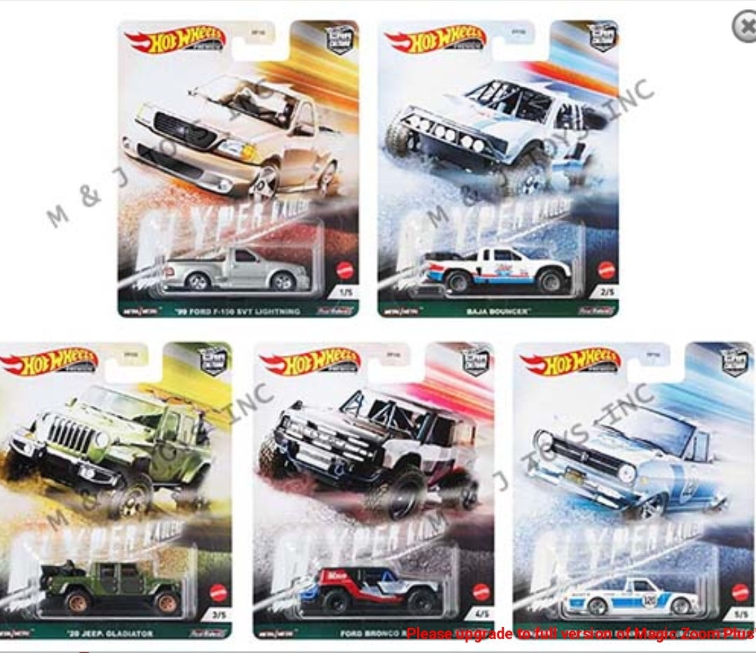 Hot Wheels Car Culture 2021 F Hyper Haulers Set Of 5 Cars