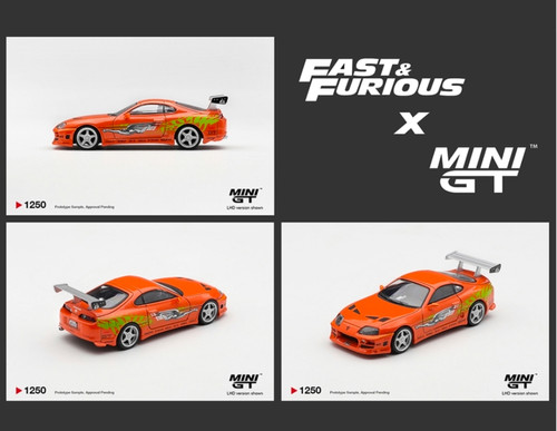 Mini GT 1:64 Fast & Furious Toyota Supra BOMEX ” The Fast and the