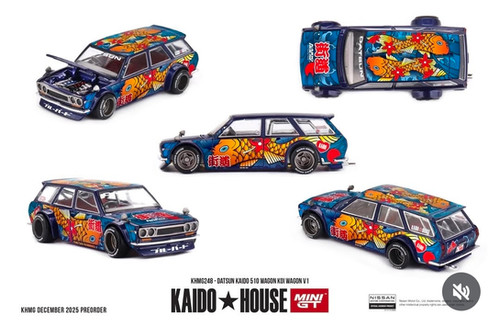 Kaido House x Mini GT 1:64 Datsun Kaido 510 Wagon Koi Wagons V1