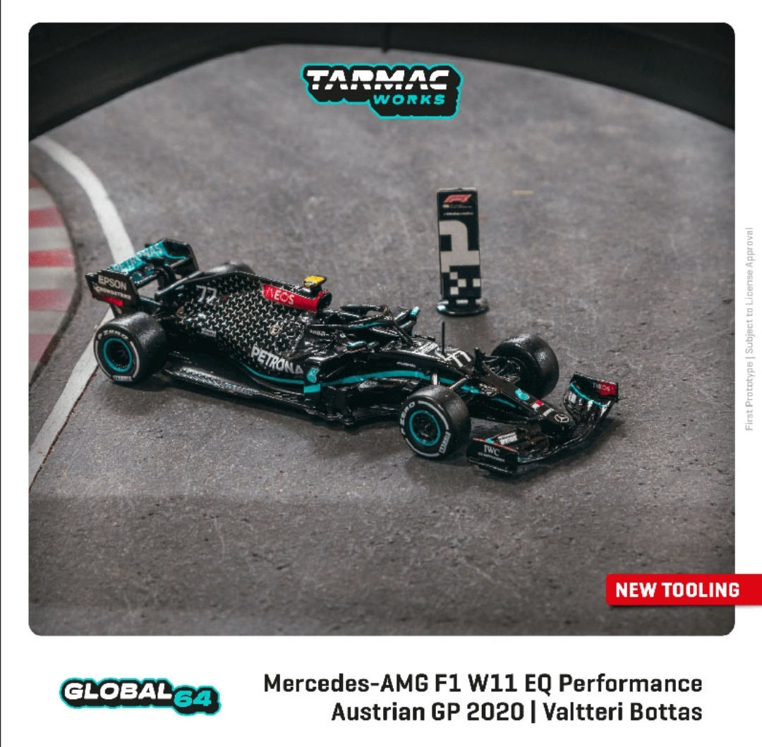 Tarmac Works 1:64 Mercedes-AMG F1 W11 EQ Performance Austrian Grand Prix 2020