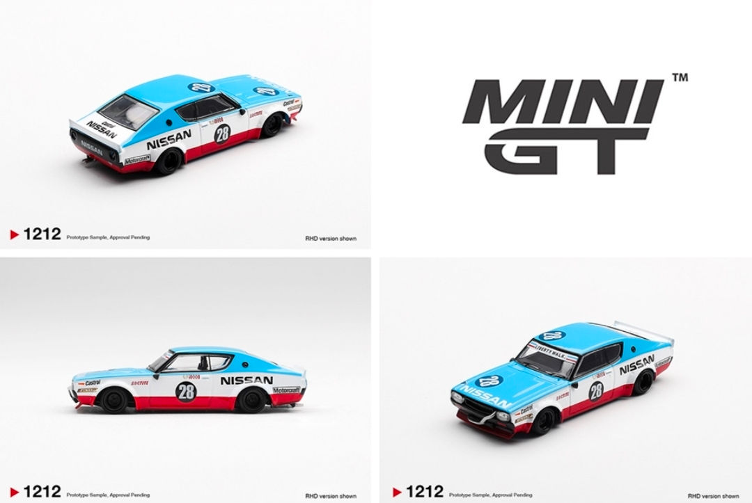 Mini GT 1:64 Nissan Skyline Kenmeri Liberty Walk Nissan Racing '75 Concept