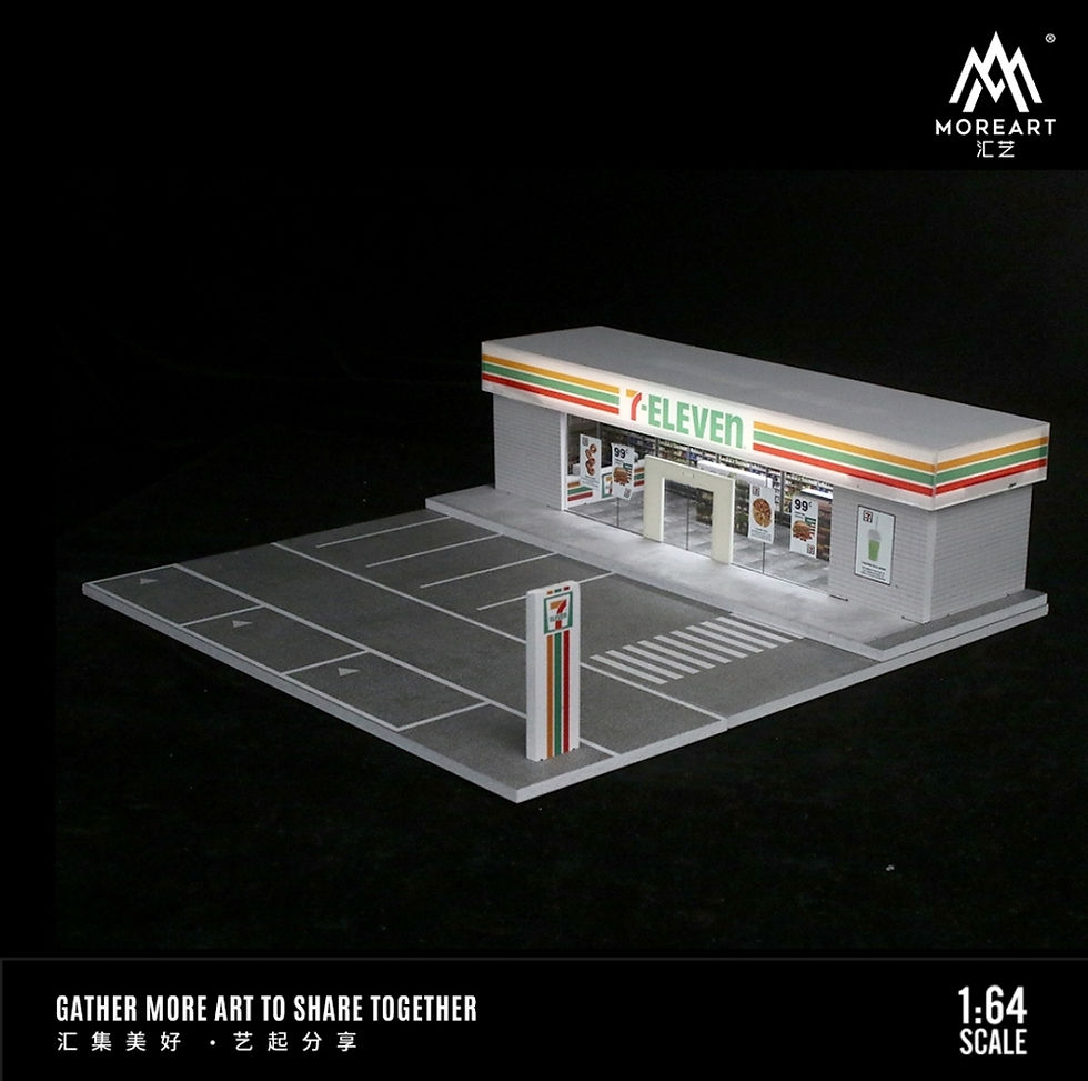 Thumbnail: More Art 1:64 Diorama 7-Eleven Scene Model with Lighting