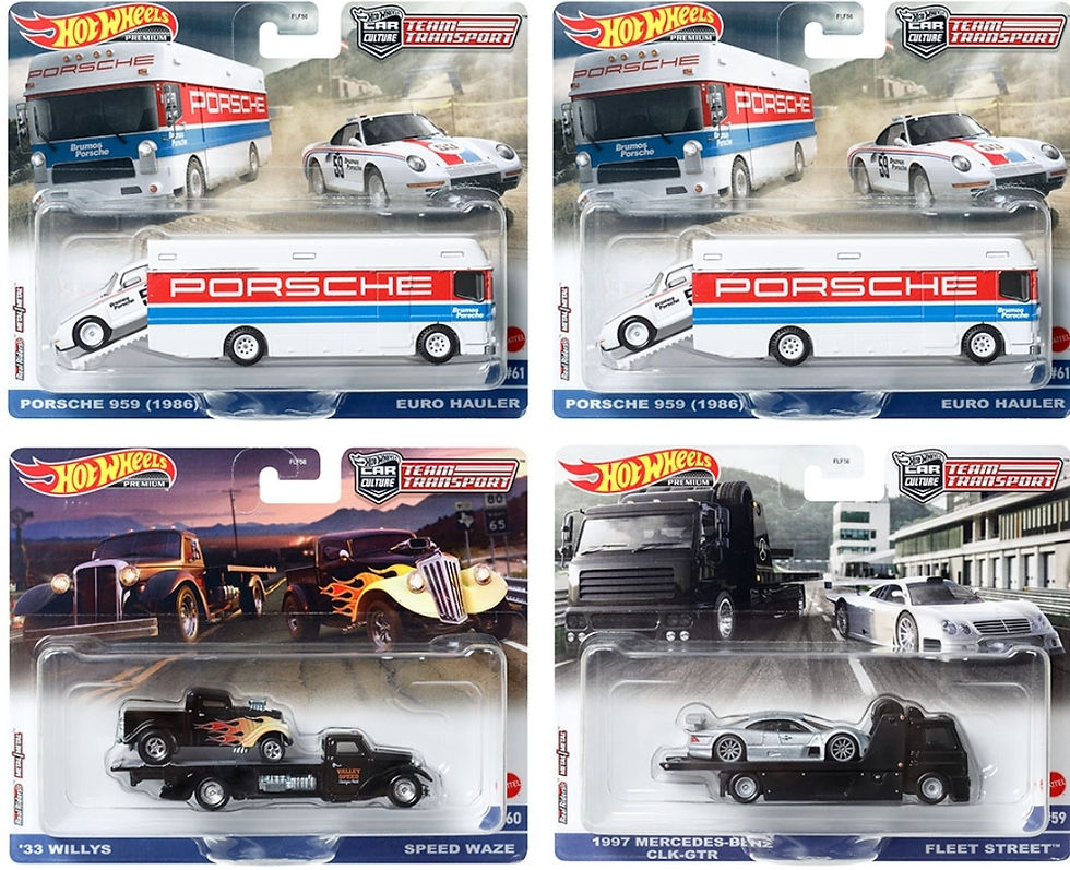HOT WHEELS Premium CAR Culture Team Transport H 1/64 Scale 1969 Ford Mustang BOSS 302 Retro RIG Model Set #19 HOT WHEELS Premium CAR Culture Team Transport H 1/64 Scale 1969 Ford Mustang BOSS 302 Retro RIG Model Set #19