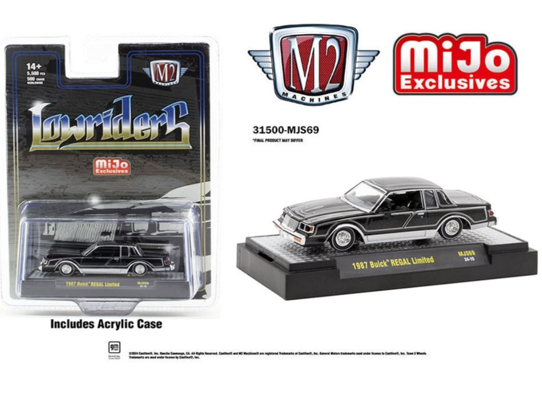 M2 Machines 1:64 1987 Buick Regal Limited Lowriders Mijo Exclusives