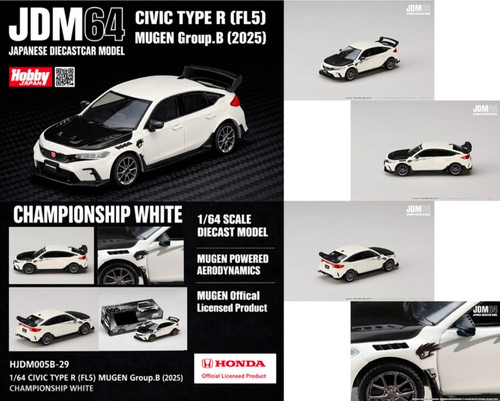 Hobby Japan 1:64 Honda Civic Type R (FLS) Mugen Group B 2024 R