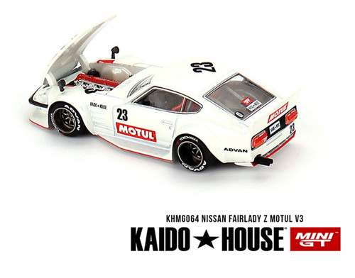 Kaido House x Mini GT 1:64 Datsun KAIDO Fairlady Z MOTUL V3 White