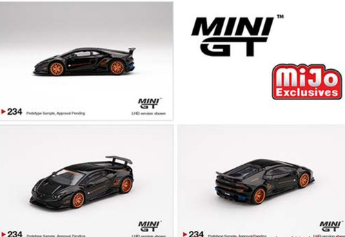 Mini GT 1:64 LB☆Works Lamborghini Huracán Ver. 1 Black MiJo