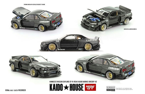 Kaido House x Mini GT 1:64 Nissan Skyline GT-R (R34) KaidoWorks