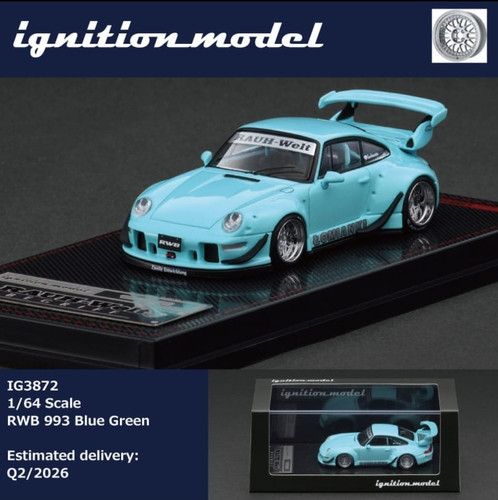 Ignition Model 1:64 Porsche Rauh-Welt Begriff RWB 993 Blue