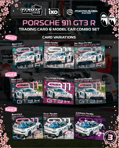 Tarmac Works 1:64 Porsche 911 GT3 R Suzuka 1000K plus Trading Card
