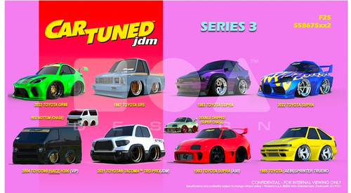 Car Tuned 1:64 JDM Series 3 Set of 8 Cars | CarTuned |Diecast Garage