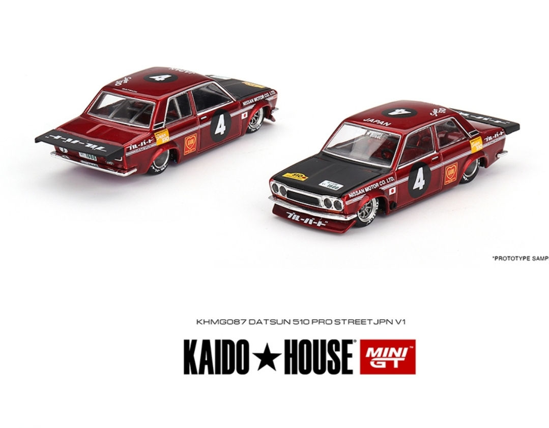 Kaido House x Mini GT 1:64 Datsun 510 Pro Street JPN V1