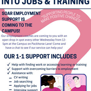SOAR employment support is coming to The Campus!
