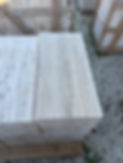 Filled and honed Roman Travertine slab with smooth matte surfaceFilled and honed Roman Travertine slab with smooth matte surface