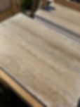 Travertino Silver Roman Travertine slab showing grey vein cut patterns