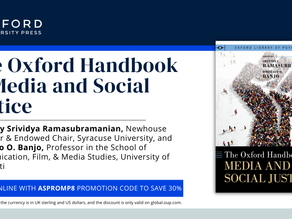 The Oxford Handbook of Media and Social Justice eBook available now; book pre-orders 30% off