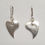 Thumbnail: Silver earrings "Simple Heart"