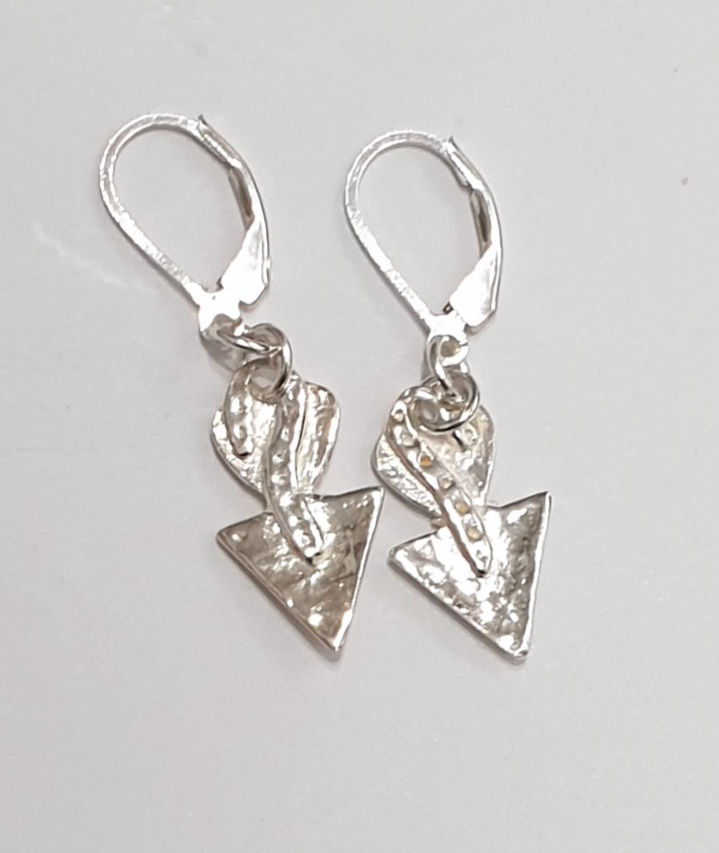 Thumbnail: Silver earrings "Cupids Arrow"