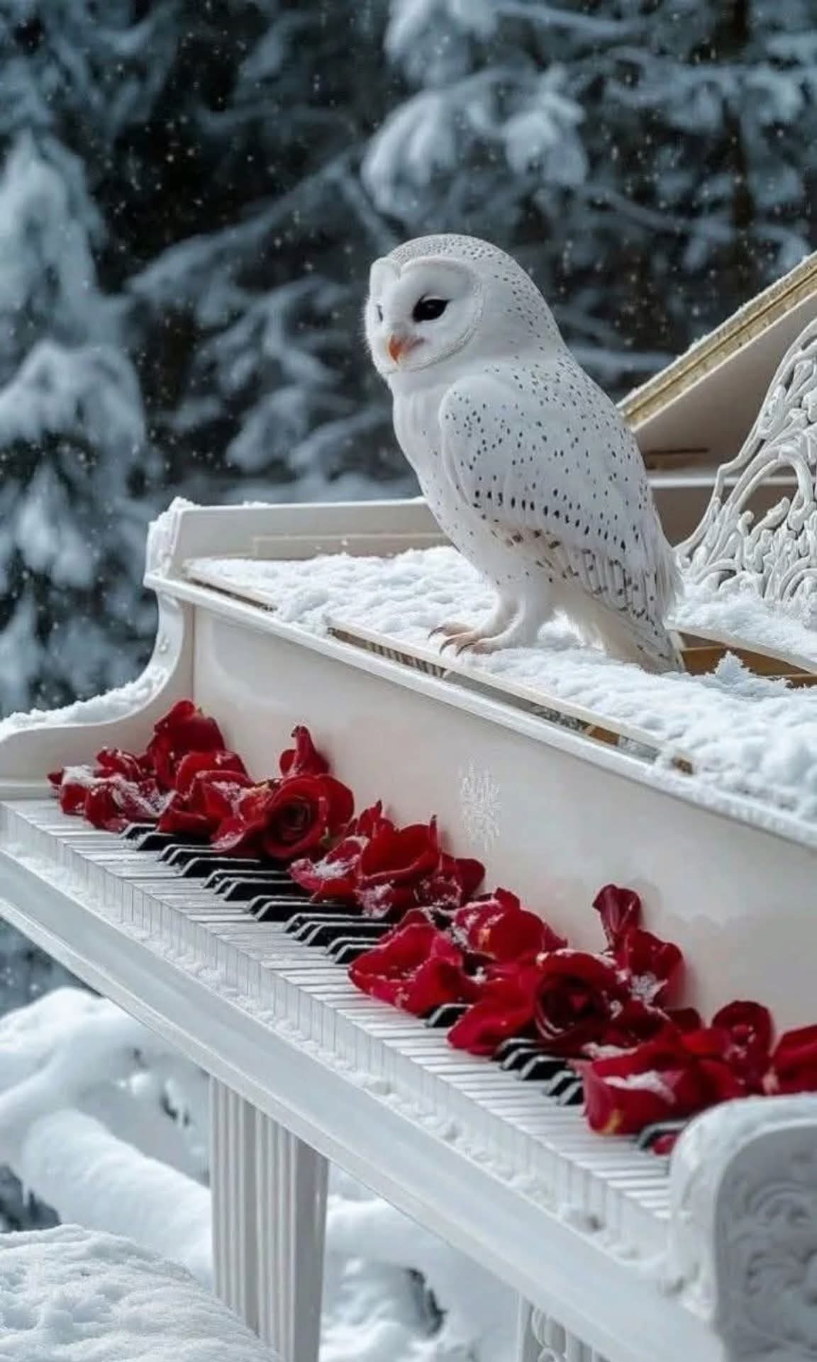 Chouette au piano