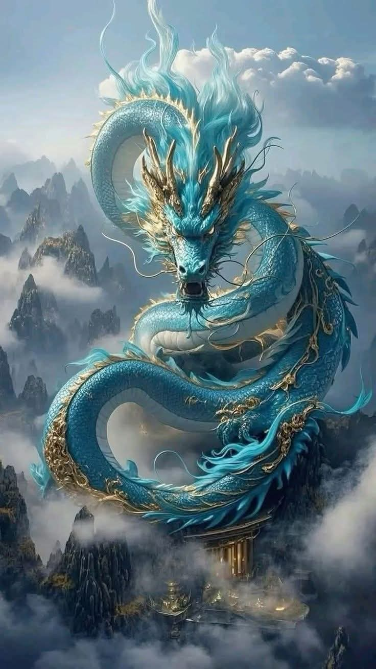 Dragon bleu
