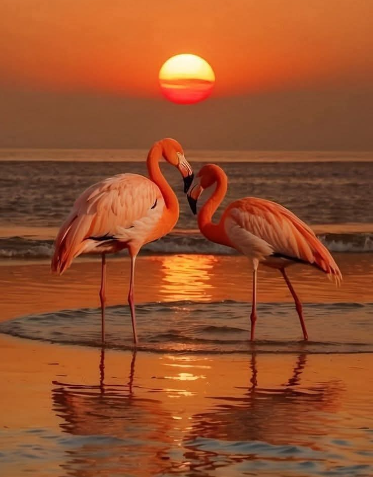 Flamants roses